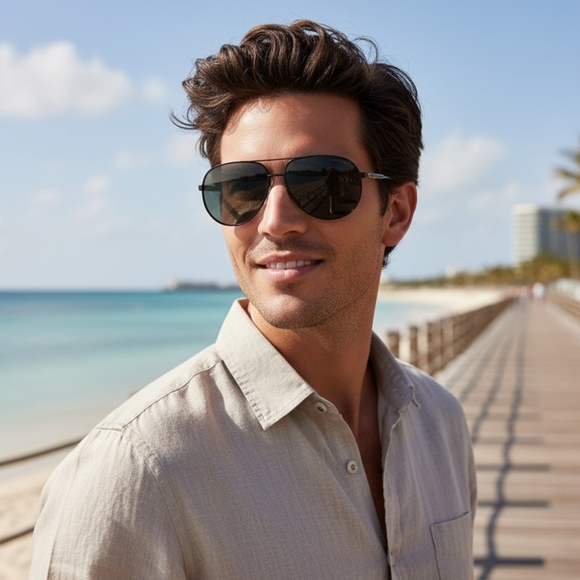 Marc By Marc Jacobs MMJ 215/P/S Sunglasses-Color 0ECE Matte Black Ruthenium